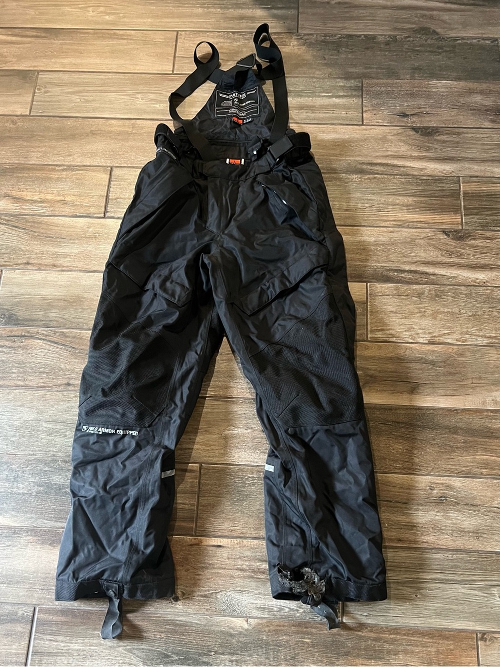 ICON Patrol Foul Weather Riding Bib Pants Black Men’s Large Motorcycle Gear